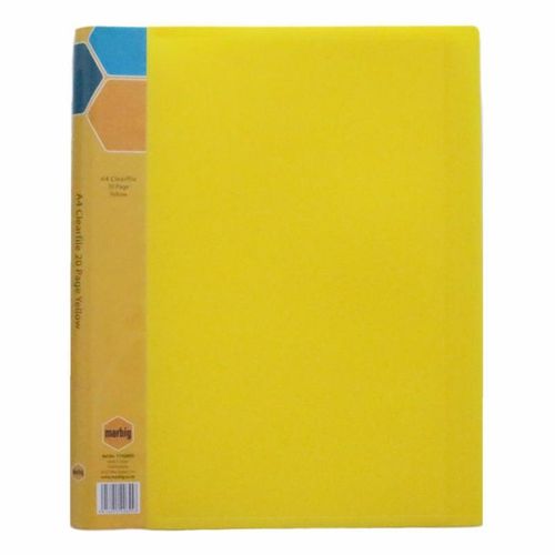 A4 CLEARFILE 20 POCKET (YELLOW)