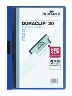 DURACLIP FILE FOLDER  30 PG BL