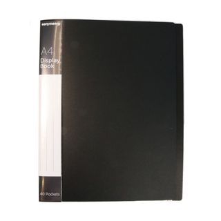 A4 CLEARFILE 40 POCKET (BLACK)