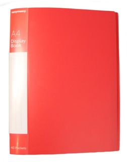 A4 CLEARFILE 40 POCKET (RED)