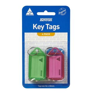 KEVRON KEY TAGS ASSORTED, PKT4