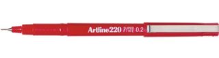 ARTLINE 220 FINELINER PEN RED