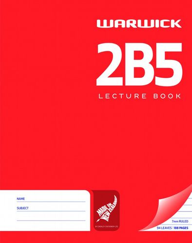 Warwick 2B5 Hard Cover Book