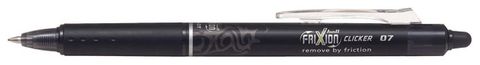 PILOT FRIXION CLICKER PEN BLK