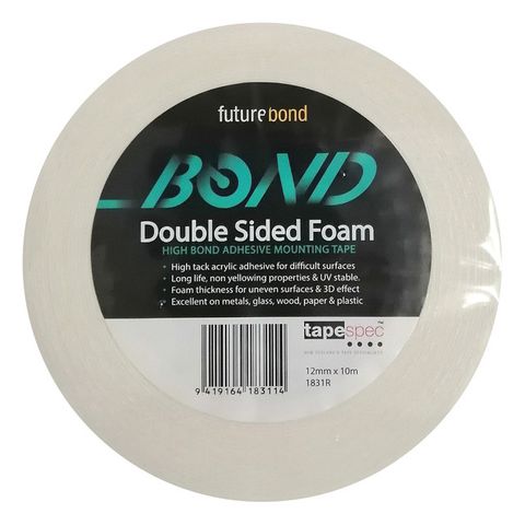 DOUBLE SIDED FOAM TAPE 12MM X