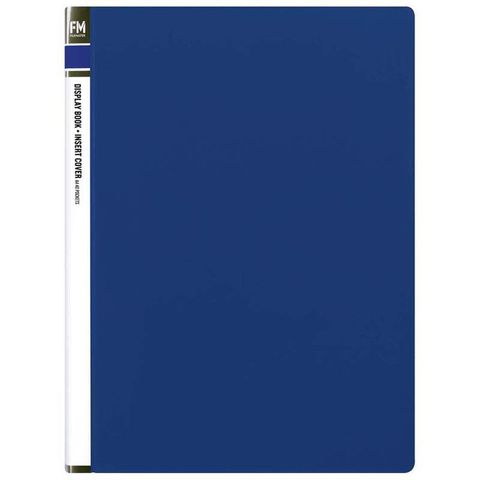 A4 INSERT COVER CLEARFILE 40 POCKET (BLUE)