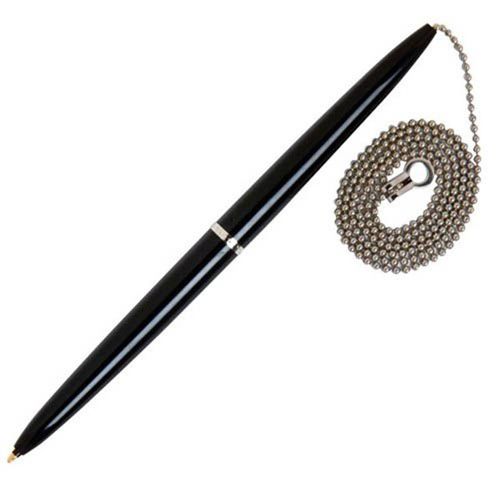 BIC CAPTIVE PEN WITH CHAIN (BLACK)