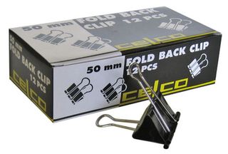 FOLDBACK CLIPS 50MM, BOX 12
