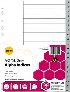 A4 -Z PVC Indices Grey