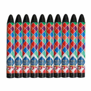 HARD WAX CRAYONS, PKT 10 (BK)