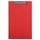 PVC CLIPBOARD FLAP F/C Red
