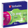 Verbatim CD-RW 700MB 2-4x Multi Colour 5 Pack with Slim Cases