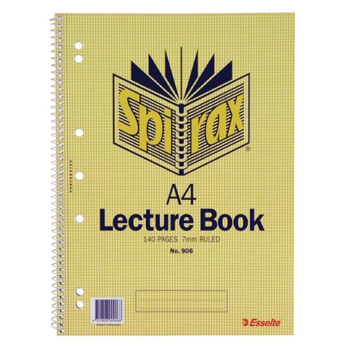 SPIRAL 906 A4 LECTURE PAD 70LF