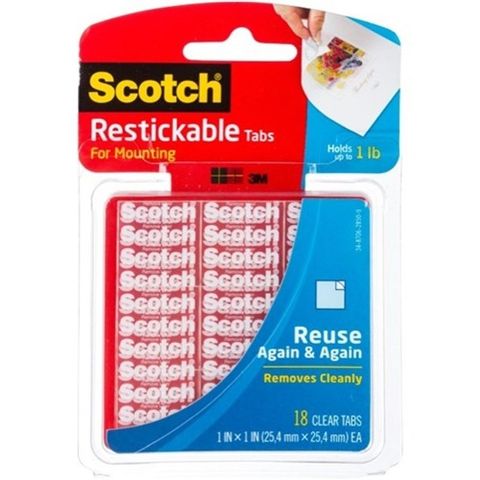 SCOTCH R100 REUSABLE TABS PKT