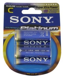 SONY C/2 ALKALINE BATTERIES P