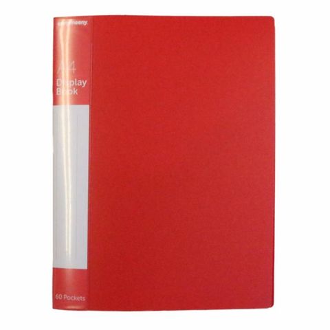 A4 CLEARFILE 60 POCKET (RED)