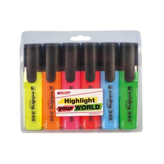 E345/6 EDDING HIGHLIGHTER  X6