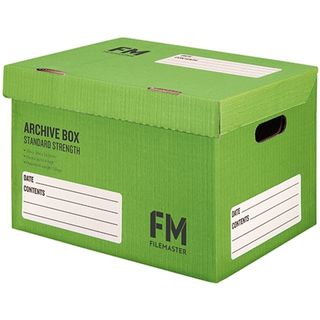 COLOURED ARCHIVE BOX, (GREEN)