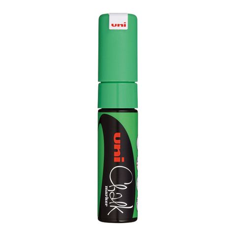 UNI CHALK MARKER (GREEN) 8mm