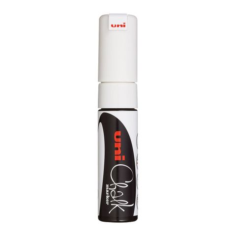 UNI CHALK MARKER (WHITE) 8mm