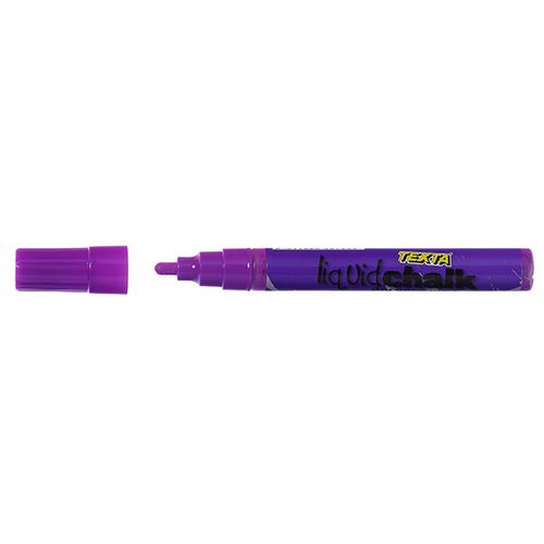 Texta Liquid Chalk Dry Wipe Marker, 4mm Bullet tip, Purple
