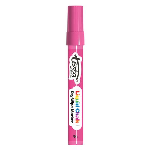 Texta Liquid Chalk Dry Wipe Marker, 4mm Bullet tip, Pink