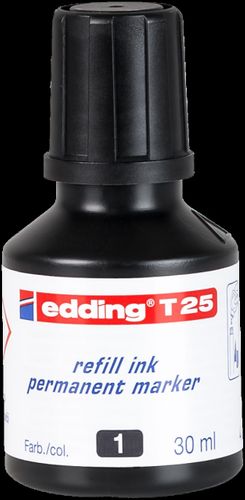 EDDING T25 PERMANENT INK (BLACK)