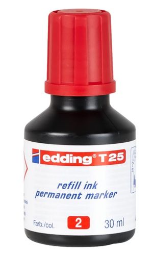 EDDING T25 PERMANENT INK (RED)