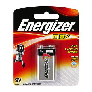 ENERGIZER 9V ALKALINE MAX BATTERY PKT 1