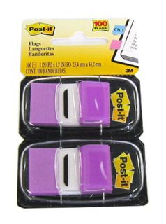 POST-IT FLAGS TWINPACK (PURPLE