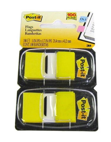 POST-IT FLAGS TWINPACK (YELLOW)