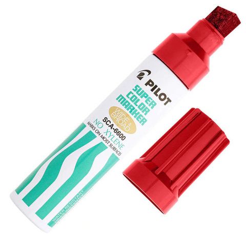 Pilot Jumbo Marker SCA-6600 Chisel Red