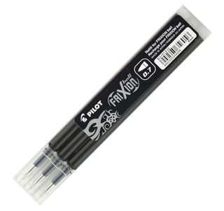 PILOT FRIXION REFILL 0.7MM (BLACK), PKT 3