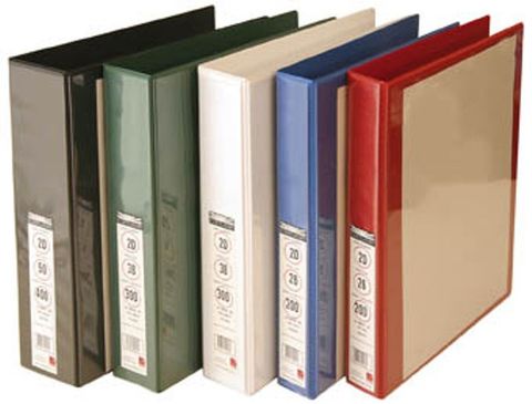 ENVIRO RINGBINDER WITH OVERLAY, A4/4/38 (BLUE)