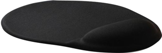 Ergonomic Mouse Pad With Gel Palm Rest 250 x 210 x 23mm. Black
