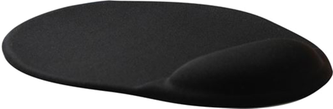 Ergonomic Mouse Pad With Gel Palm Rest 250 x 210 x 23mm. Black