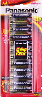 Panasonic AA Alkaline Battery 12 Pack