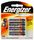 ENERGIZER AA ALKALINE ADVANCED BATTERY PKT 4