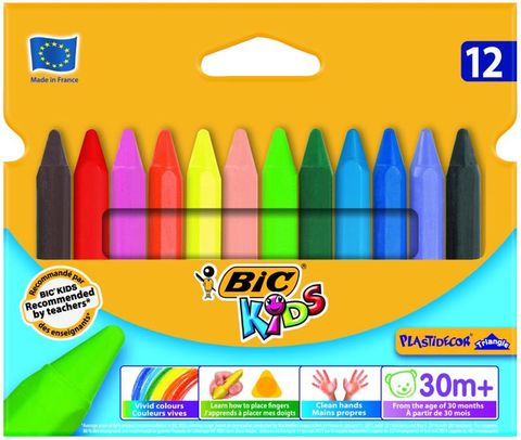 BIC KIDS TRIANGLE CRAYONS, PK