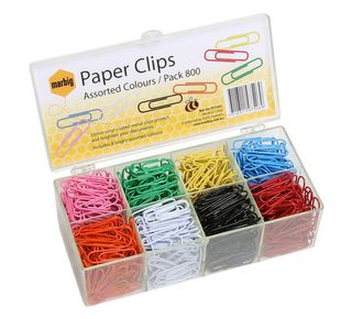 Paper Clips Bright Assorted