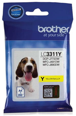 Brother LC3311Y Yellow Ink Cartridge