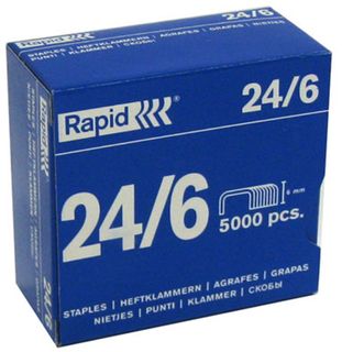 Rapid 24/6 staples bx 5000