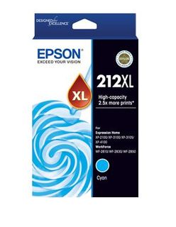 Epson 212XL Cyan High Yield Ink Cartridge