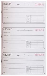 RECEIPT BOOK A5/3DL NCR