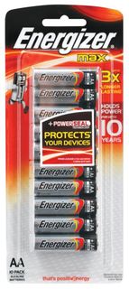 ENERGIZER AA ALKALINE MAX BATTERY PKT 10