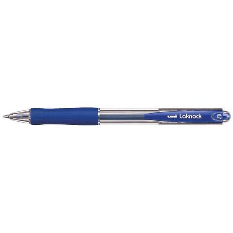 Uni Laknock 0.7mm Retractable Fine Pen Blue SN100 (Must Order in Multiples of 12)
