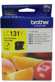 Brother LC131Y Yellow Ink Cartridge