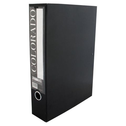 FOOLSCAP BOX FILE (BLACK)