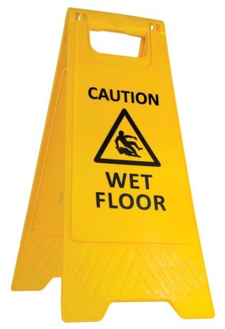 CAUTION WET FLOOR SIGN