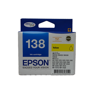 Epson T1384  H/Y Y Ink Cart